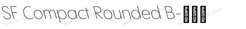SF Compact Rounded B字体转换